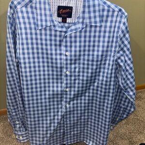 Egara Blue Checkered Men's Shirt